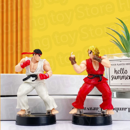 Anime Street Fighter Fighting Game Action Figure Ken Masters Hoshi Ryu PVC Kawaii Toys Dolls Room Decor Birthday Gift for Boys